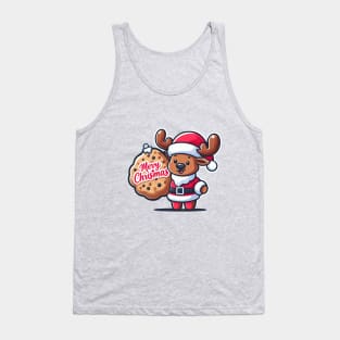 Merry Christmoose Moose Christmas 2024 Tank Top